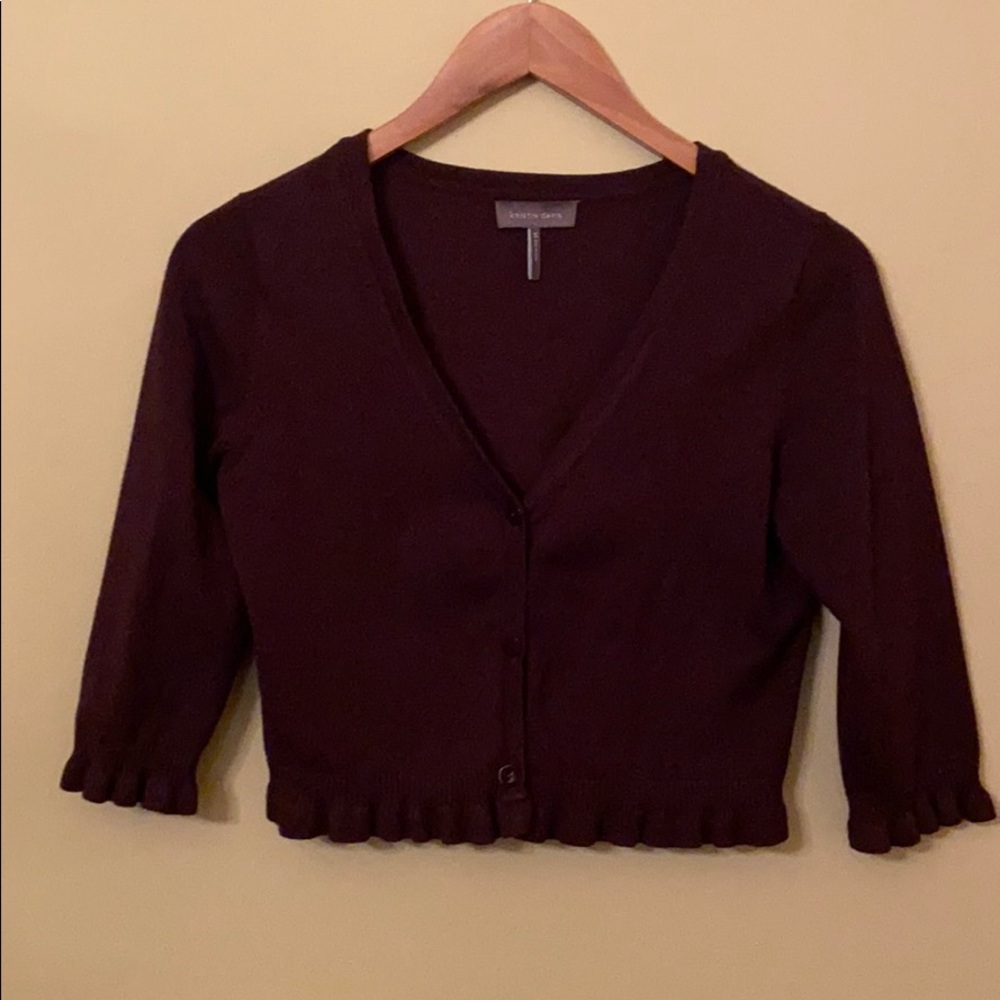 Kristen Davis Brown Shrug Sweater. Like New!!